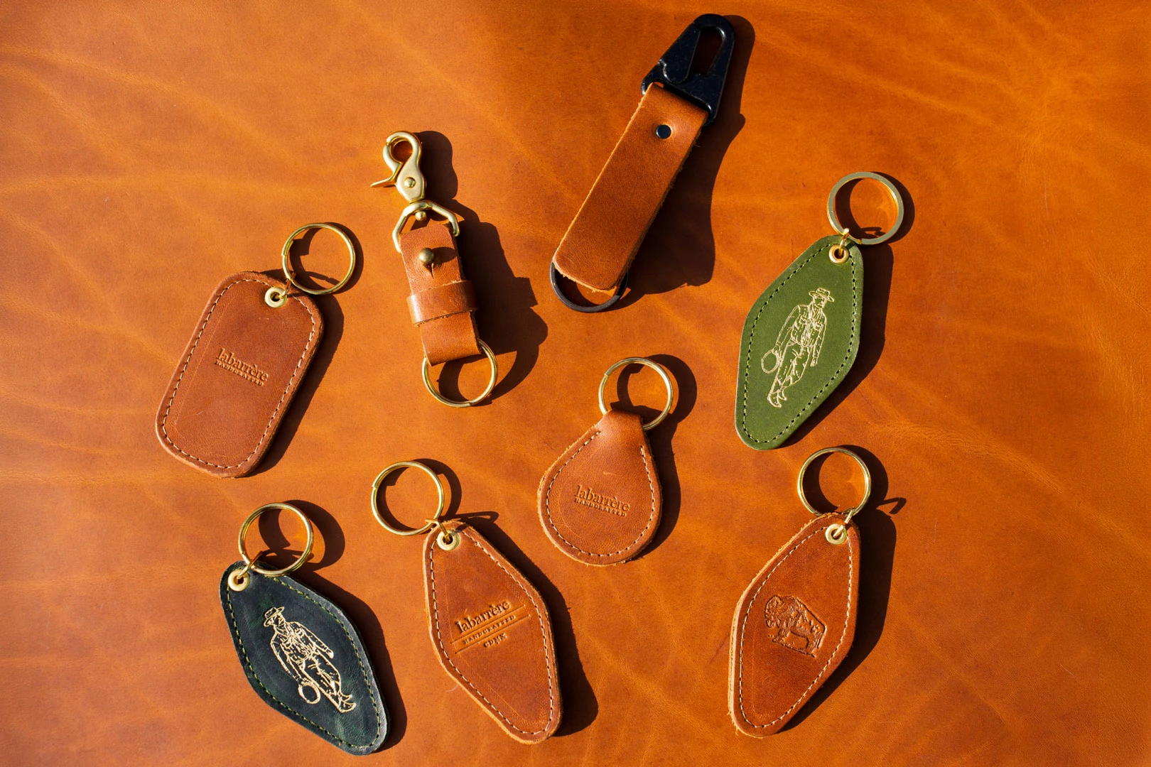 Leather key chains